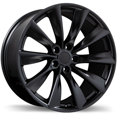 Replika - R241B - Black - Satin Black - 19" x 9.5", 45 Offset, 5x114.3 (Bolt pattern), 64.1mm HUB