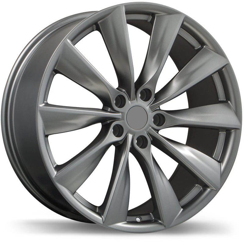 Replika - R241B - Grey - Space Grey - 20" x 8.5", 35 Offset, 5x114.3 (Bolt pattern), 68.20mm HUB
