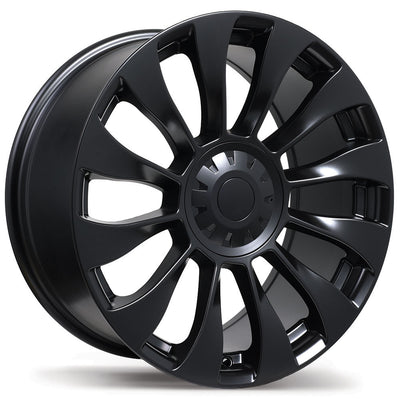 Replika - R263B - Black - Satin Black - 19" x 8.5", 40 Offset, 5x114.3 (Bolt pattern), 70.20mm HUB