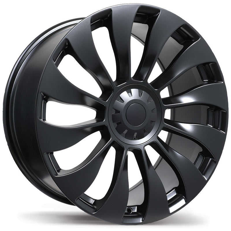 Replika - R263B - Black - Satin Black - 20" x 9.5", 45 Offset, 5x114.3 (Bolt pattern), 70.20mm HUB