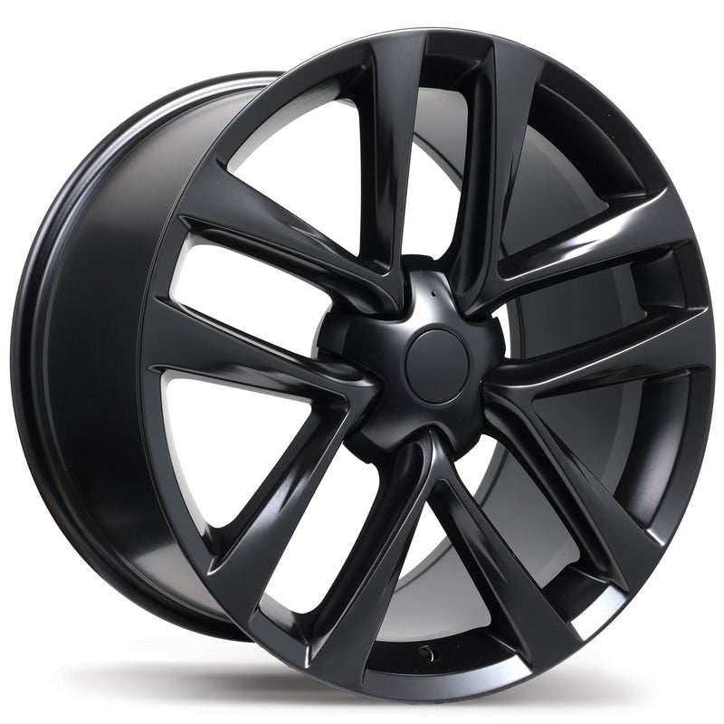 Replika - R264B - Black - Satin Black - 19" x 9.5", 40 Offset, 5x120 (Bolt pattern), 64.10mm HUB