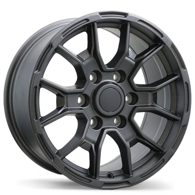Replika - R269 - Gunmetal - Matte Gunmetal - 18" x 8", 35 Offset, 6x135 (Bolt Pattern), 87.1mm HUB
