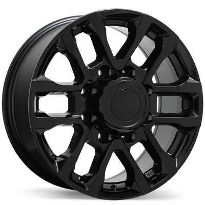 Replika - R273 - Black - Gloss Black - 18" x 8", 44 Offset, 8x180 (Bolt pattern), 124.4mm HUB