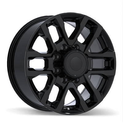 Replika - R273A - Black - Gloss Black - 18" x 8", 40 Offset, 8x170 (Bolt pattern), 125.00mm HUB