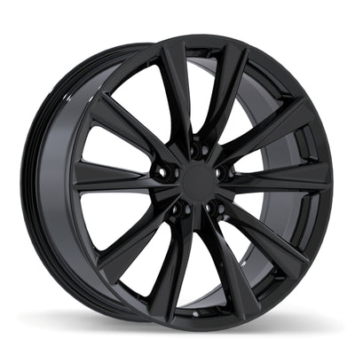Replika - R284 - Black - Gloss Black - 21" x 8", 40 Offset, 5x114.3 (Bolt Pattern), 60.1mm HUB