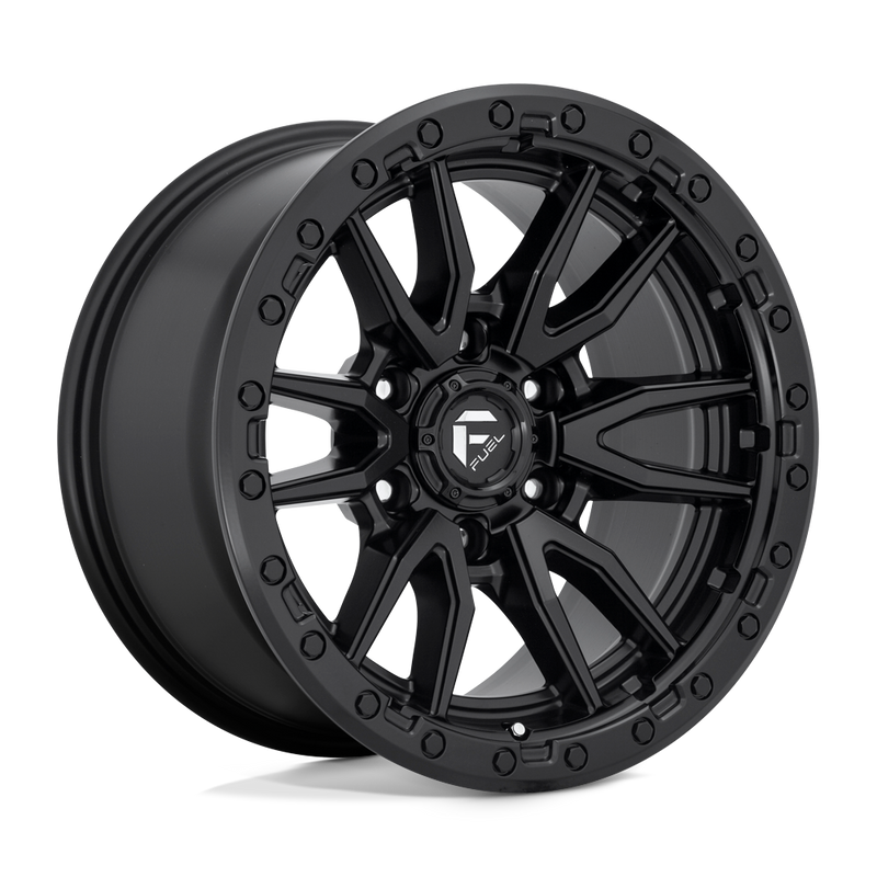 Fuel - D679 REBEL - Black - Matte Black - 22" x 9", 20 Offset, 6x135 (Bolt pattern), 87.1mm HUB