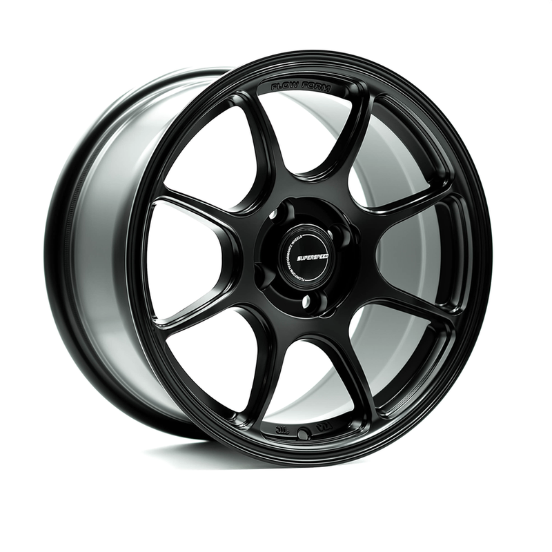 Superspeed - RF03RR - Black - Matte Black - 18" x 9.5", 42 Offset, 5x100 (Bolt pattern), 73.1mm HUB