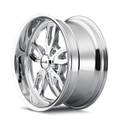 Ridler - 608 - Chrome - 20" x 10", 0 Offset, 5x120.65 (Bolt pattern), 72.62mm HUB