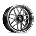 Ridler - 611 - Black - Gloss Black/Milled with Diamond Cut Lip - 18" x 8", 0 Offset, 5x114.3 (Bolt pattern), 83.82mm HUB