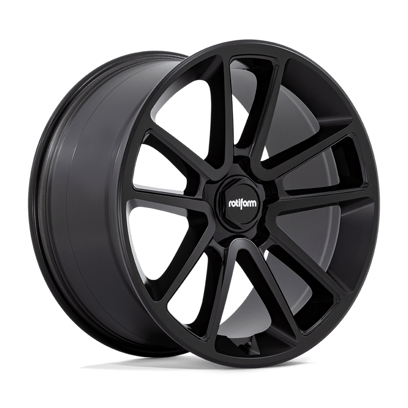 Rotiform - R194 BTL - Black - Matte Black with Black Cap And Inside Spoke Details - 21" x 10.5", 38 Offset, 5x112 (Bolt pattern), 66.56mm HUB