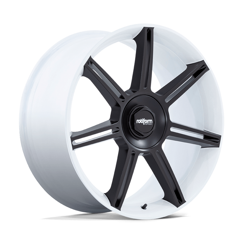 Rotiform - FRA - White - Gloss White with Matte Black Spokes - 22" x 10", 56 Offset, 5x130 (Bolt pattern), 71.5mm HUB