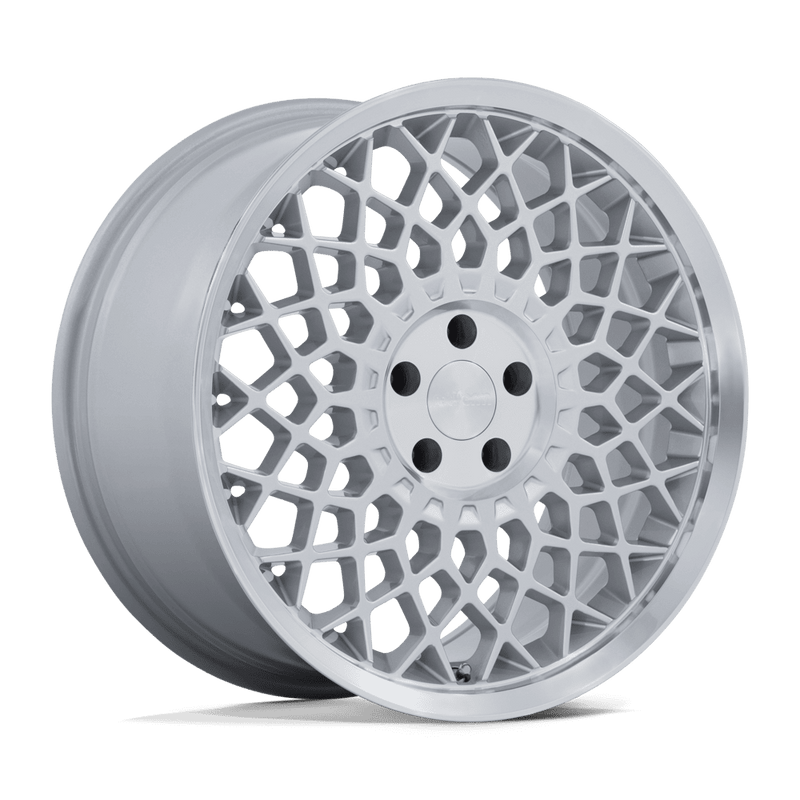 Rotiform - RC212 CJJ - Silver - GLOSS SILVER W/ MACHINED LIP - 18" x 10.5", 22 Offset, 5x114.3 (Bolt Pattern), 72.56mm HUB