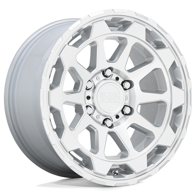 Black Rhino - ROTOR - Silver - Gloss Silver with Mirror Cut Face - 17" x 8.5", 12 Offset, 6x139.7 (Bolt pattern), 112.1mm HUB