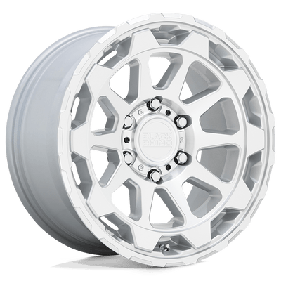 Black Rhino - ROTOR - Silver - Gloss Silver with Mirror Cut Face - 17" x 8.5", -18 Offset, 5x127 (Bolt pattern), 71.5mm HUB