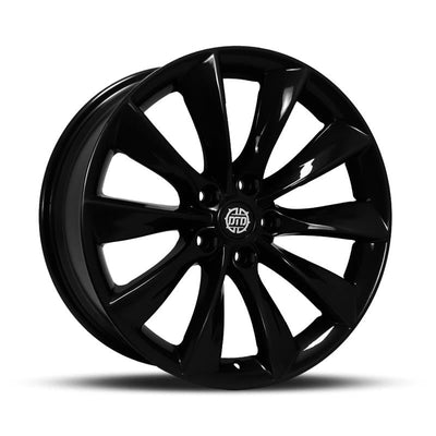 DTD - OEM+ - Black - Gloss Black - 18" x 8.5", 35 Offset, 5x114.3 (Bolt pattern), 64.10mm HUB