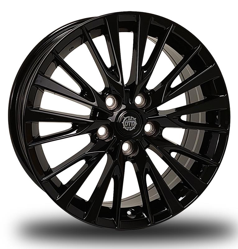 DTD - OEM+ - Black - Gloss Black - 18" x 8", 45 Offset, 5x114.3 (Bolt pattern), 60.10mm HUB