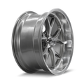Ridler - 661 - Grey - Gloss Grey with Diamond Cut Face And Lip - 20" x 10", 0 Offset, 5x127 (Bolt pattern), 83.82mm HUB