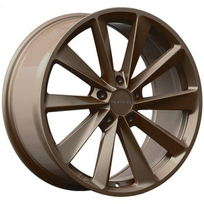 Ruffino Wheels - Reactor - Bronze - Satin Bronze - 19" x 8.5", 35 Offset, 5x114.3 (Bolt pattern), 73.1mm HUB