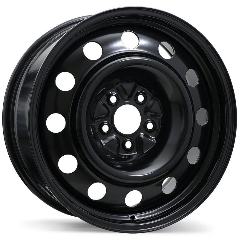 Fast Wheels - Steel - Black - 16" x 6.5", 40 Offset, 5x114.3 (Bolt pattern), 71.5mm HUB