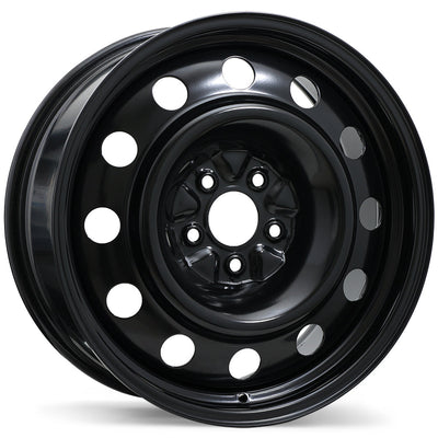Fast Wheels - Steel / Acier - Black - 16" x 6.5", 40 Offset, 5x114.3 (Bolt pattern), 72.0mm HUB