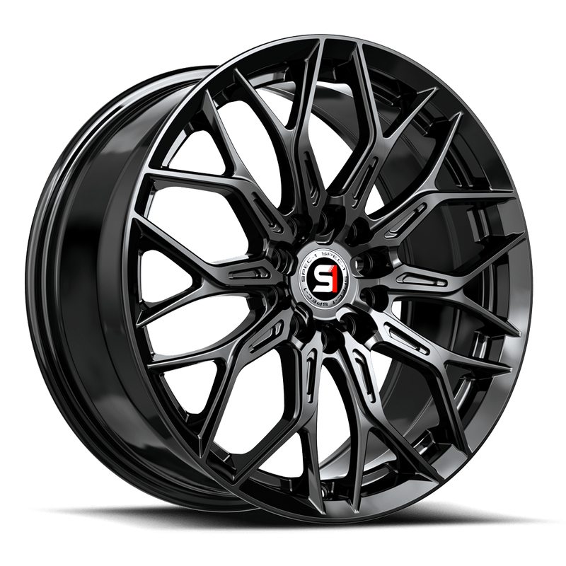Spec-1 Racing - SP-57 - Black - Gloss Black - 18" x 8", 38 Offset, 5x110, 114.3 (Bolt Pattern), 73.1mm HUB