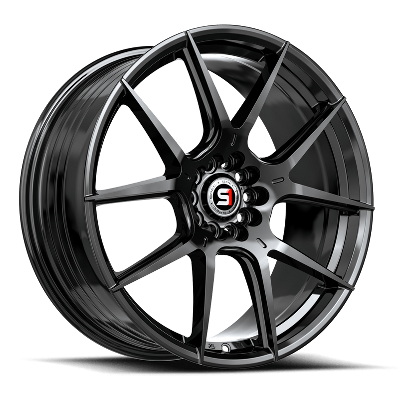 Spec-1 Racing - SP-71 - Black - Gloss Black - 18" x 8", 38 Offset, 4x100/114.3 (Bolt pattern), 73.10mm HUB