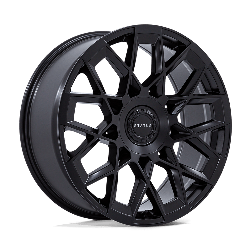 Status Wheels - ST005 MATRIX - Black - M-Blk - 22" x 9.5", 30 Offset, 5x120/127 (Bolt pattern), 74.1mm HUB
