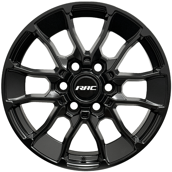 RAC Replica - T04 - Black - Satin Black - 18" x 8", 50 Offset, 6x139.7 (Bolt Pattern), 95.1mm HUB