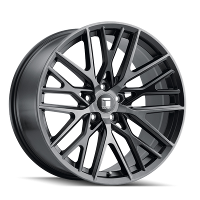Touren - TR91 - Black - Matte Black Brushed with Dark - 20" x 9", 18 Offset, 6x139.7 (Bolt pattern), 106.10mm HUB