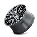 Touren - TR91 - Black - Matte Black Brushed with Dark - 22" x 9.5", 18 Offset, 6x135/135 (Bolt pattern), 87.10mm HUB