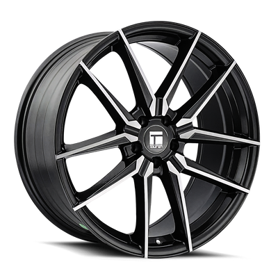 Touren - TR94 - Black - Gloss Graphite Brushed with Da - 18" x 8", 35 Offset, 5x120 (Bolt pattern), 72.56mm HUB