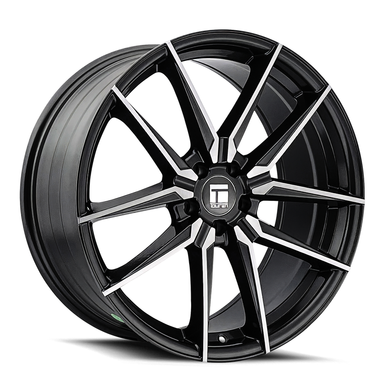 Touren - TR94 - Grey - Gloss Graphite Brushed - 18" x 8", 35 Offset, 5x108 (Bolt pattern), 63.50mm HUB