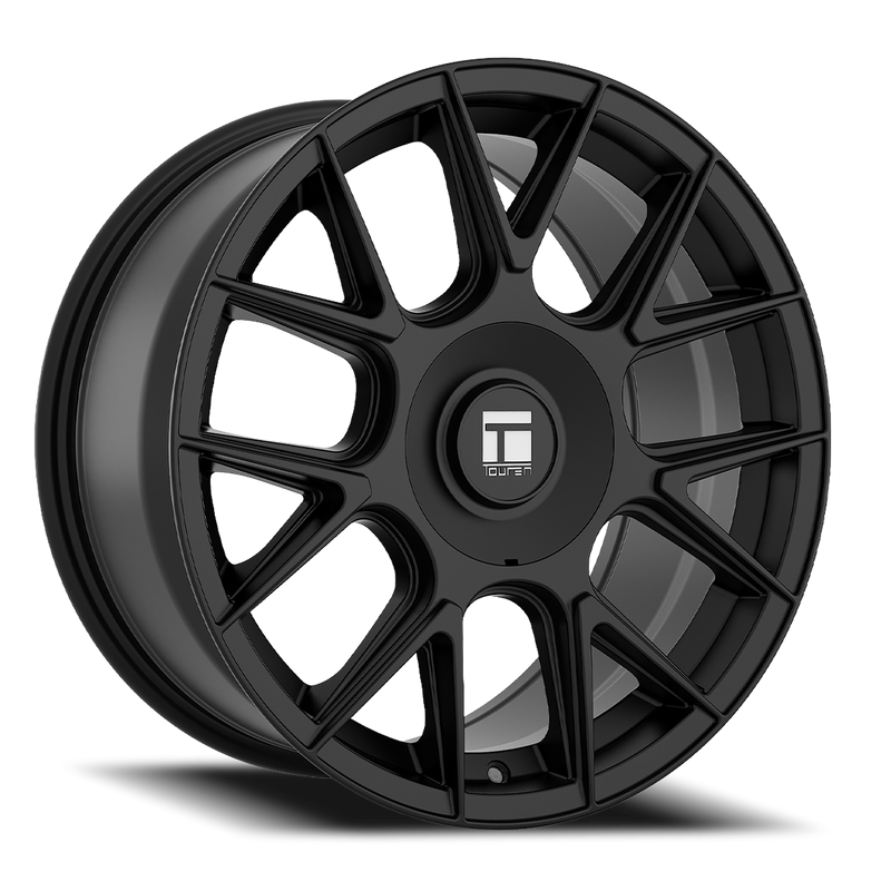 Touren - TR80 - Black - GLOSS BLACK - 17" x 8", 35 Offset, 5x108, 114.3 (Bolt Pattern), 72.6mm HUB