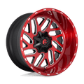 Fuel - D691 TRITON - Candy Red Milled - 20" x 10", -18 Offset, 5x139.7 (Bolt pattern), 110.20mm HUB