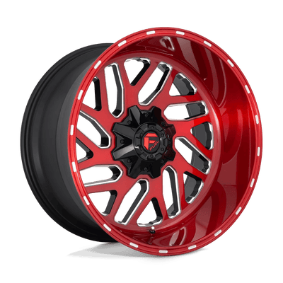 Fuel - D691 TRITON - Candy Red Milled - 20" x 10", -18 Offset, 5x139.7 (Bolt pattern), 110.20mm HUB