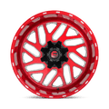 Fuel - D691 TRITON - Candy Red Milled - 20" x 10", -18 Offset, 5x139.7 (Bolt pattern), 110.20mm HUB