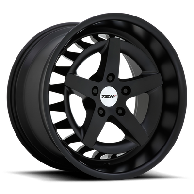 TSW Wheels - DEGNER - Black - Semi Gloss Black - 20" x 10.5", 25 Offset, 5x114.3 (Bolt pattern), 76.1mm HUB