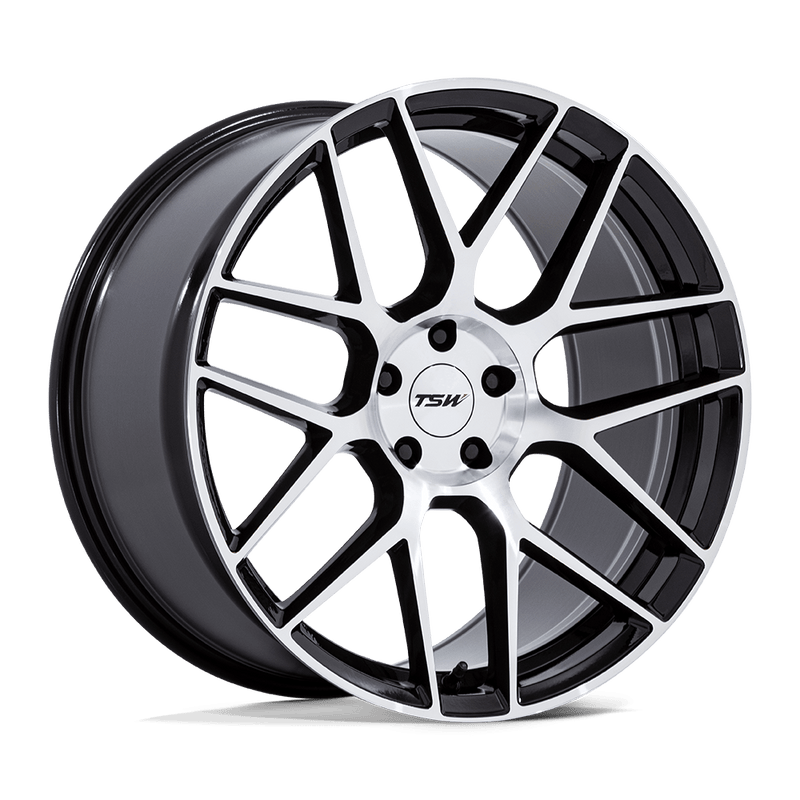 TSW Wheels - TW002 LASARTHE - Black - Gloss Black Machined - 22" x 10.5", 38 Offset, 5x114.3 (Bolt pattern), 72.56mm HUB