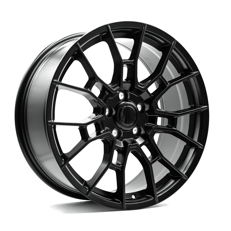 OE+ - TT08 - Black - Matte Black - 20" x 8.5", 40 Offset, 5x114.3 (Bolt pattern), 60.1mm HUB