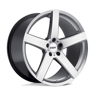 TSW Wheels - RIVAGE - Silver - Hyper Silver - 20" x 8.5", 20 Offset, 5x114.3 (Bolt pattern), 76.1mm HUB