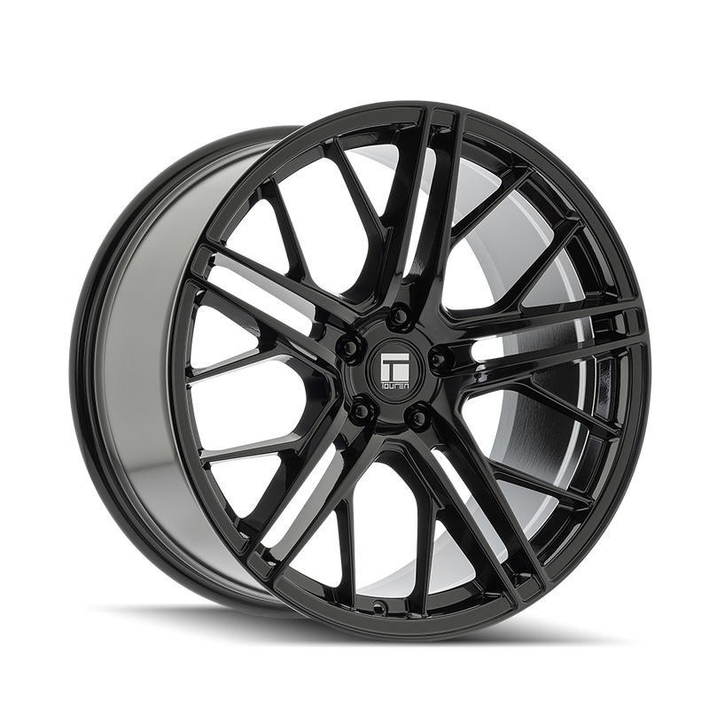 Touren - TF07 - Black - Gloss Black - 20" x 10.5", 45 Offset, 5x114.3 (Bolt pattern), 74.10mm HUB