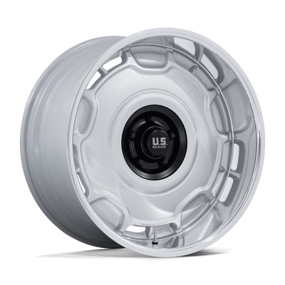 US MAG - ARLINGTON - Silver - Silver Matte Black Center with Diamond Cut Lip - 22" x 10.5", 12 Offset, 5x127 (Bolt pattern), 78.1mm HUB