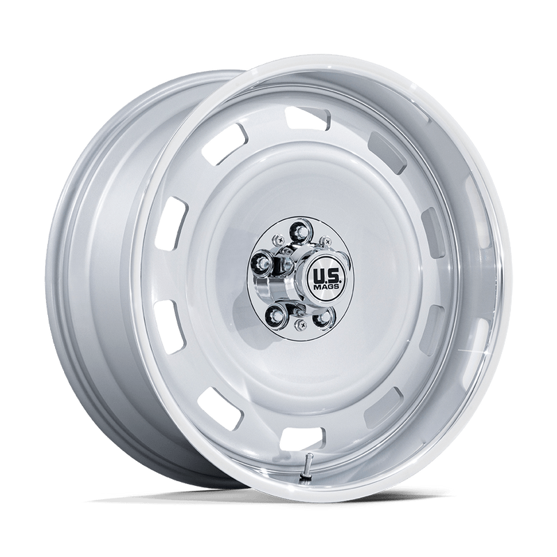US MAG - SCOTTSDALE - Silver - Silver with Diamond Cut Lip - 17" x 9", -12 Offset, 5x127 (Bolt pattern), 78.1mm HUB