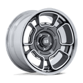 US MAG - UC147 FLAGSTAFF - Grey - Anthracite W/ Mach-Fc & Chr-Lp - 20" x 8.5", 1 Offset, 5x127 (Bolt pattern), 78.1mm HUB