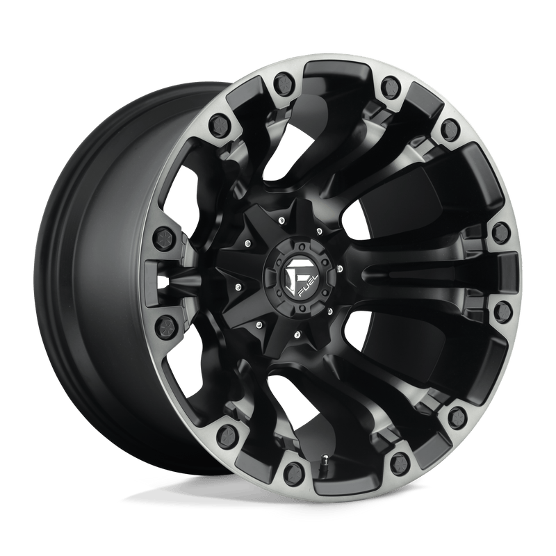 Fuel - D851 VAPOR - Black - Matte Black Gray Tint - 20" x 9", 35 Offset, 5x114.3/120 (Bolt pattern), 72.6mm HUB