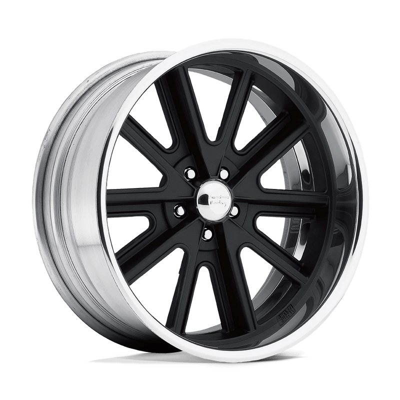 American Racing Vintage - VN407 COBRA - Black - 2-Pc Hot R Blk Cntr Pol Barrel - 20" x 10.5", 0 Offset, 5x127 (Bolt pattern), 72.60mm HUB