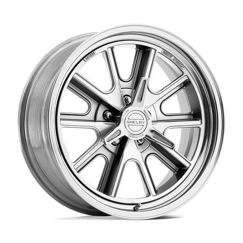 American Racing Vintage - VN427 SHELBY COBRA - Polished - Two-Piece Polished - 15" x 8", -12 Offset, 5x120.65 (Bolt pattern), 72.56mm HUB
