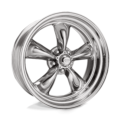American Racing Vintage - VN505 TORQ THRUST II - Polished - 17" x 9.5", 46 Offset, 5x120.65 (Bolt pattern), 72.56mm HUB