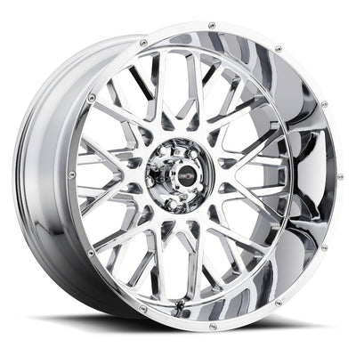Vision Wheel Off-Road - 412 ROCKER - Chrome - 20" x 10", -25 Offset, 6x139.7 (Bolt pattern), 106.20mm HUB