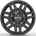RTX Wheels - Adventure - Black - Satin Black - 16" x 6", 45 Offset, 5x130 (Bolt pattern), 78.10mm HUB